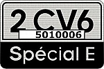 2 CV6 Spécial E Aufkleber