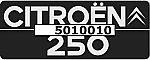 Citroën 250 Aufkleber 