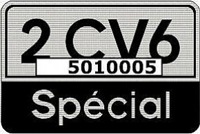 2 CV6 Spécial Aufkleber