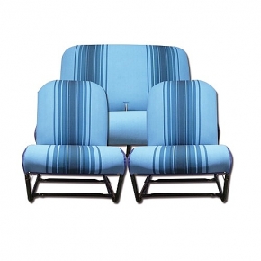 Sitzbezüge blau gestreift (Bleu Raye) symmetrisch