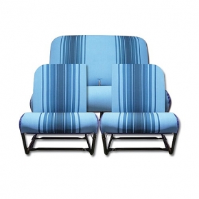 Sitzbezüge blau gestreift (Bleu Raye) asymmetrisch