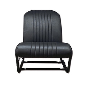 Complete seat front right (noir lisse)