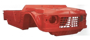 Karosserie rot altes Modell Mehari