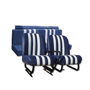 Kit Sitze blau/weiß Mehari
